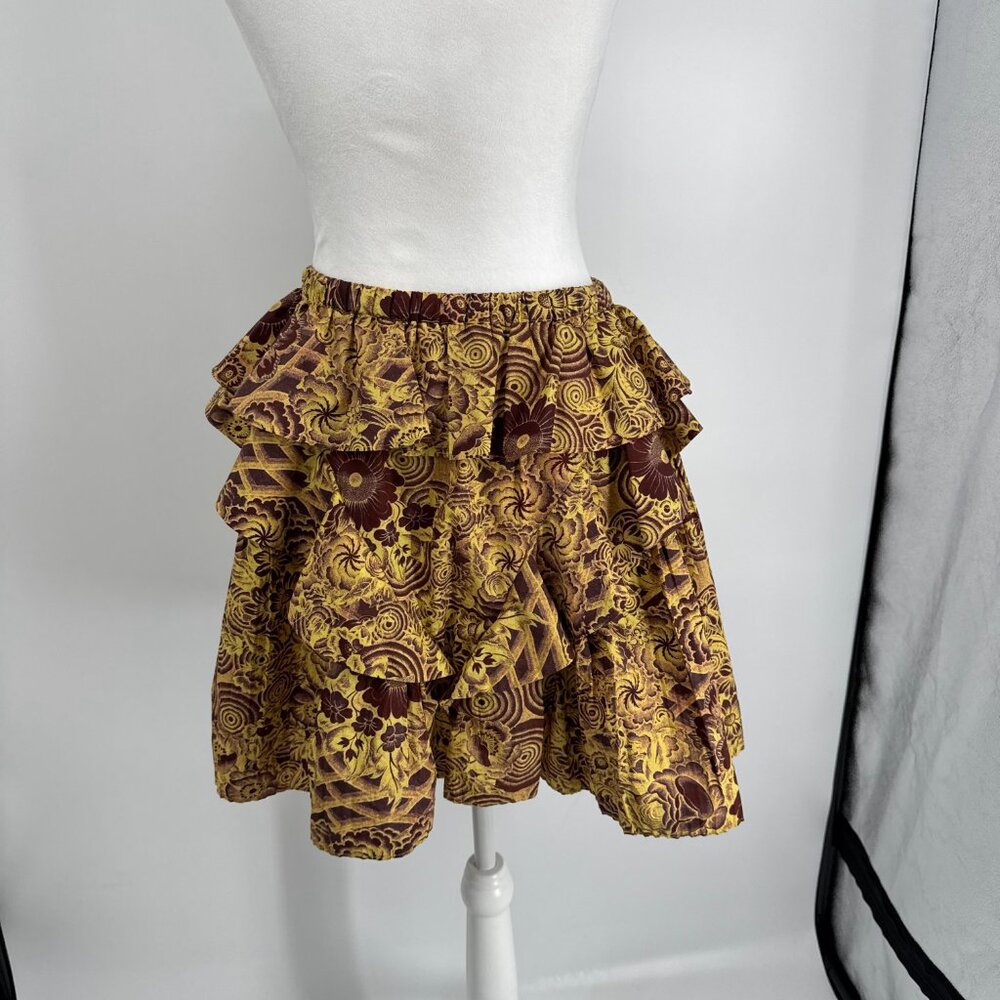 Ulla Johnson Tiered Ruffle Mini Skirt - Size S/M - Picture 7 of 11